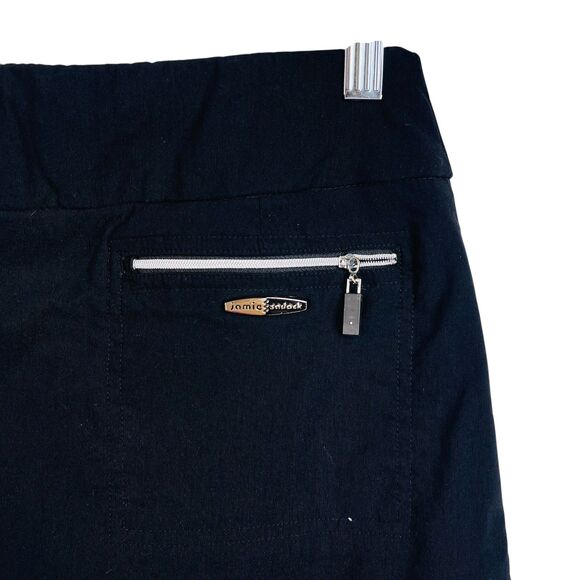 Jamie Sadock Skort Womens Size 8 Black Golf Skirt Zip Pockets Stretch Lined - Picture 2 of 5